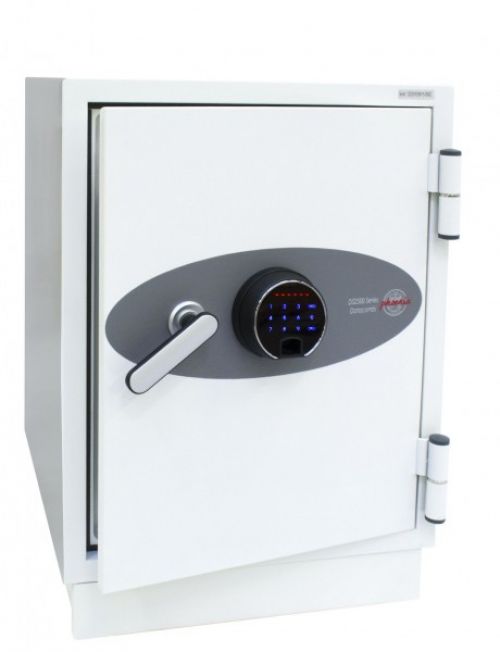 Phoenix Datacombi Size 1 Data Safe Fingerprint Lock White DS2501F