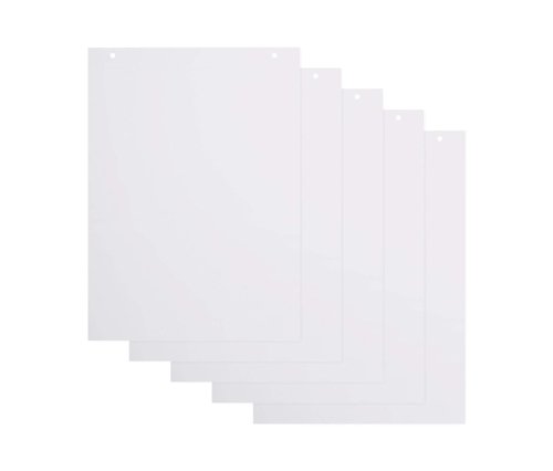 Bi-Office Flipchart Pad Plain A1 White 40 Sheets (Pack 5) - FL014001
