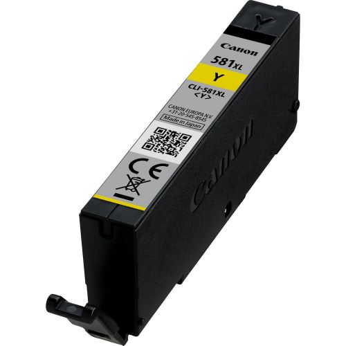 Inkjet Cartridges Canon CLI581XLY Yellow High Yield Ink Cartridge 8ml - 2051C001