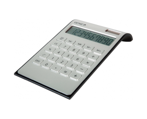 Genie DD400 10 Digit Desktop Calculator Silver
