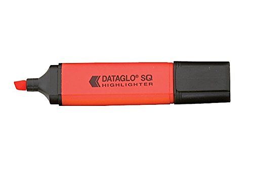 ValueX+Flat+Barrel+Highlighter+Pen+Chisel+Tip+1-5mm+Line+Red+%28Pack+10%29+-+791002