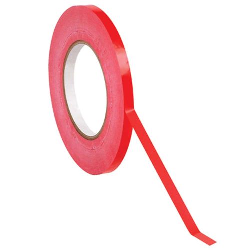 ValueX PVC Bag Neck Tape 9mm x 66m  Red (Pack 6)