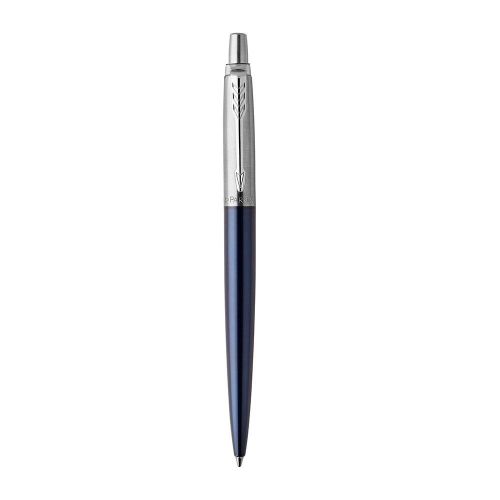 Parker Jotter Ballpoint Pen Blue/Chrome Barrel Blue ink