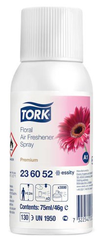 Tork Air Freshener Spray Refill A1 Floral 75ml - 236052 Tork Air Freshener Spray Refill A1 Floral 75ml - 236052