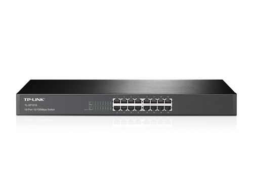 TP Link Unmanaged 16 Port Switch and 1U