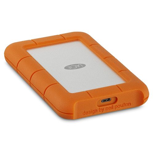 LaCie 5TB Rugged Portable USBC External Hard Drive