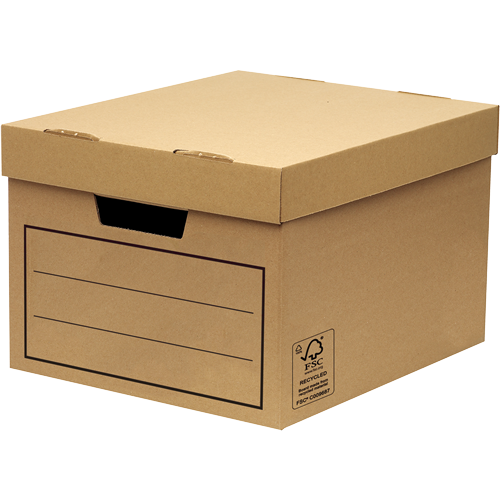 Storage Boxes Fellowes General Storage and Archive Box Board Brown (Pack 10) 15403