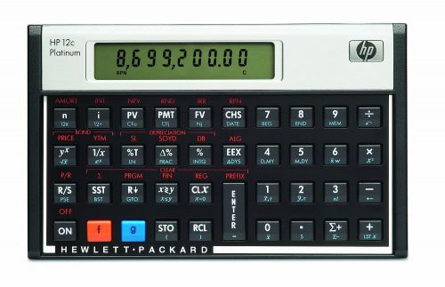 Scientific Calculator HP 10 Digit Financial Calculator Black HP-12C PLATINUM