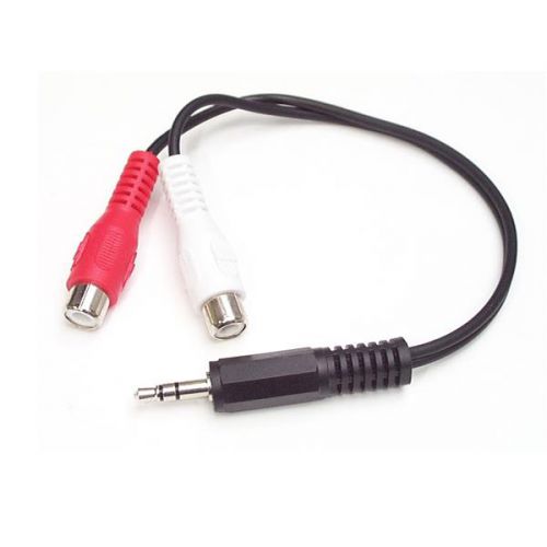 StarTech.com 6in 3.5mm Male to 2x RCA