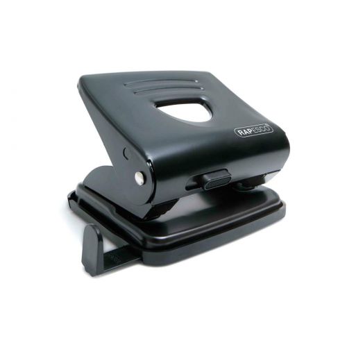 Rapesco 825 2 Hole Punch Metal 25 Sheet Black - 1030