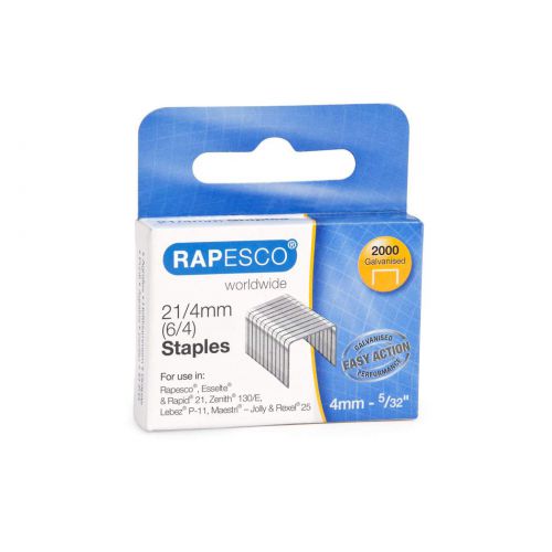 Staples Rapesco 21/4mm Galvanised Staples (Pack 2000)