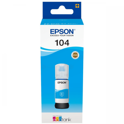 Epson+104+Cyan+Ink+Bottle+70ml+-+C13T00P240