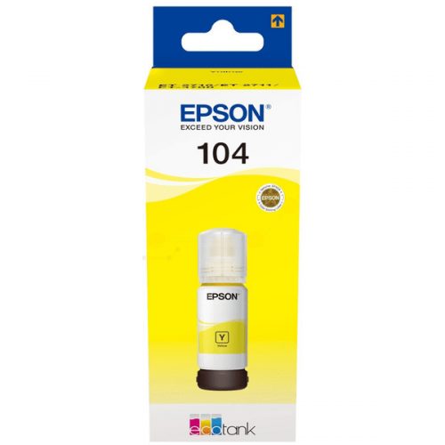 Epson 104 Yellow Ink Bottle 70ml - C13T00P440