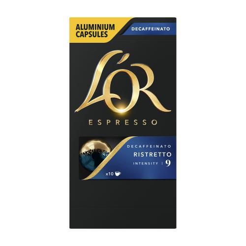 L OR Ristretto Decaffeinated Coffee Capsules (Pack 10) 4028615