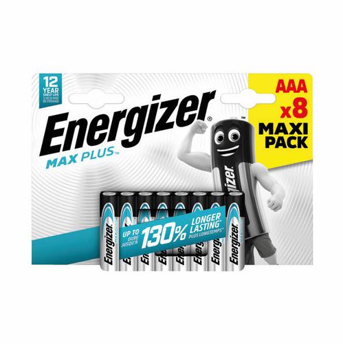 Energizer+Max+Plus+AAA+Alkaline+Batteries+%28Pack+8%29+-+E301322502