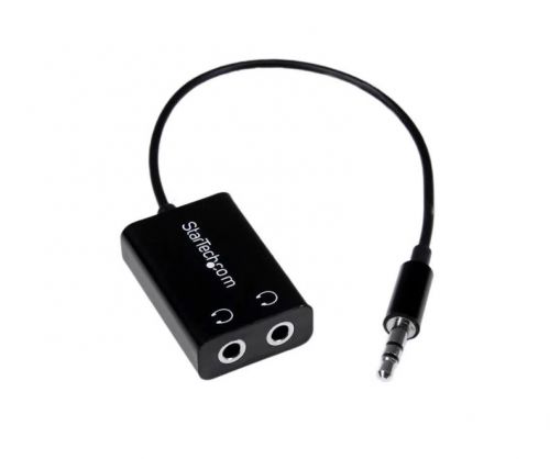 StarTech Black Slim Mini Jack Splitter Cable