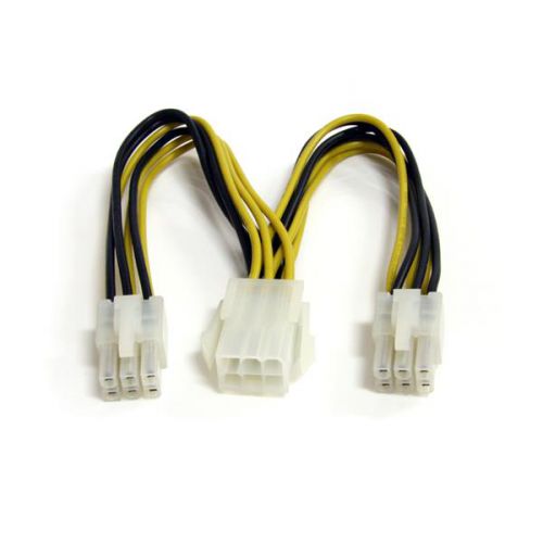 Cables / Leads / Plugs / Fuses StarTech 6in PCI Express Power Splitter Cable
