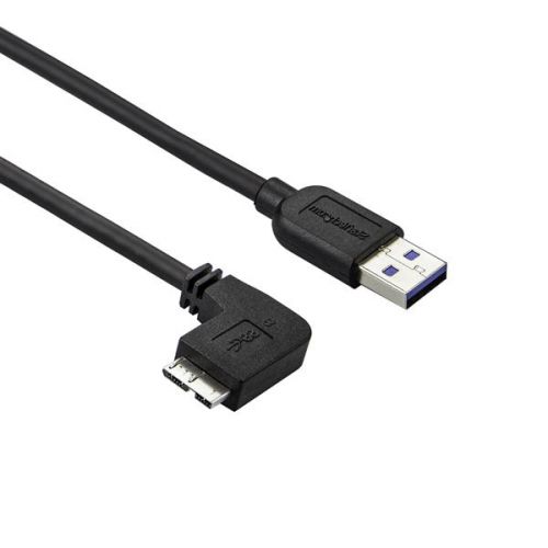 StarTech.com+0.5m+USB+3.0+A+to+Micro+B+Left+Angle+Cab