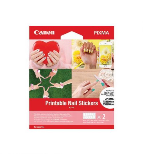 Canon NL-101 Adhesive Nail Stickers 2 x 12 sheets - 3203C002