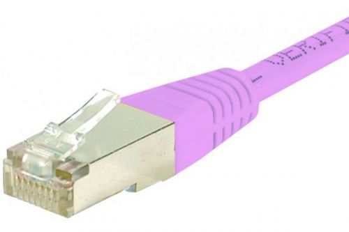 EXC Patch Cable RJ45 cat.6 S FTP Pink 0.3M