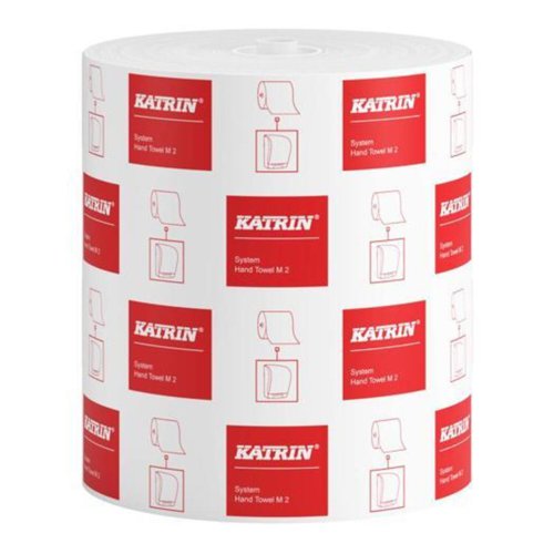 Katrin+Paper+Towel+Roll+For+Dispenser+System+Medium+2-Ply+White+%28Pack+6%29+-+460102