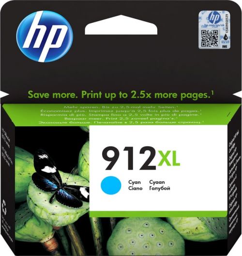 HP+912XL+Cyan+High+Yield+Ink+Cartridge+10ml+for+HP+OfficeJet+Pro+8010%2F8020+series+-+3YL81AE