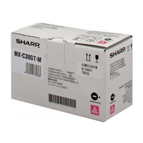 Sharp Magenta Toner Cartridge 6k pages - MXC30GTM