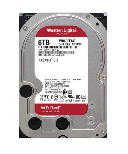 WD HDD Internal 6TB Red 54 SATA 3.5