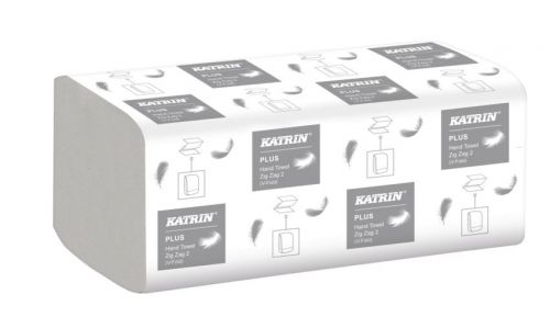 Katrin+Plus+V-fold+Paper+Towels+Zig+Zag+20x200+Sheets+2-Ply+Handy+Pack+%28Pack+4000+Towels%29+-+35311