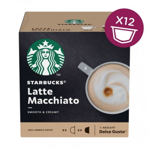 Coffee STARBUCKS by Nescafe Dolce Gusto Latte Macchiato Coffee 12 Capsules (Pack 3)