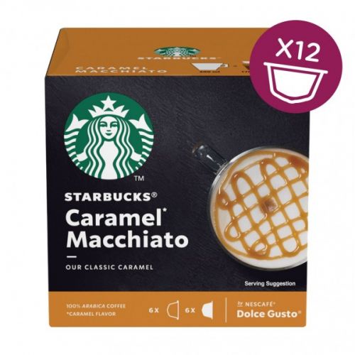 Coffee STARBUCKS by Nescafe Dolce Gusto Caramel Macchiato Coffee 12 Capsules (Pack 3)