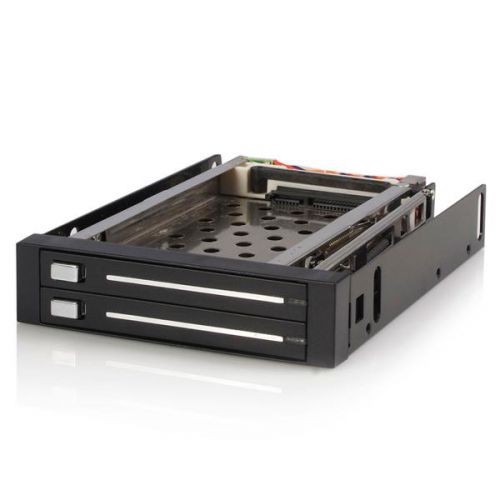 StarTech.com 2 Drive 2.5in Trayless SATA Mobile Rack