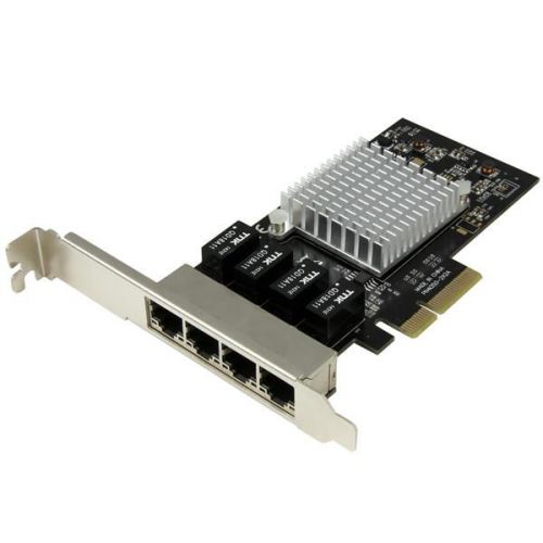 StarTech.com 4 Port Gbit Ethernet Network Card PCIe