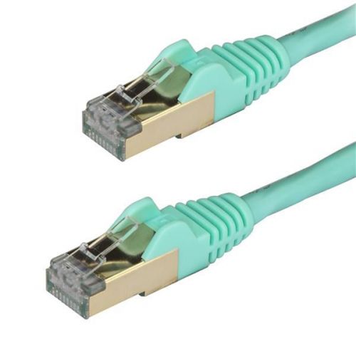 Startech 1m Aqua Cat6a Ethernet Cable STP