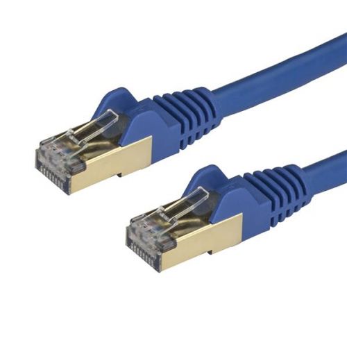 Startech 1m Blue Cat6a Ethernet STP Cable