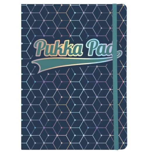 Pukka+Pad+Glee+A5+Casebound+Card+Cover+Journal+Ruled+96+Pages+Dark+Blue+%28Pack+3%29