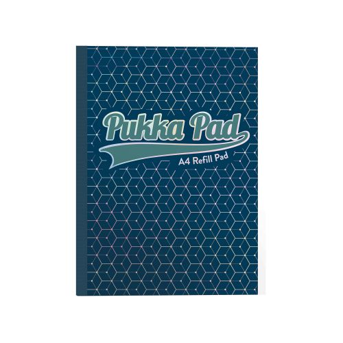 Pukka Glee A4 Refill Pad Ruled 400 Pages Dark Blue (Pack 5)