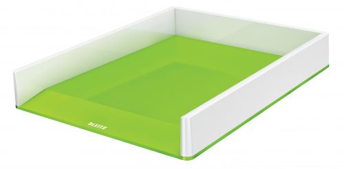 Leitz WOW Letter Tray Dual Colour White/Green Review