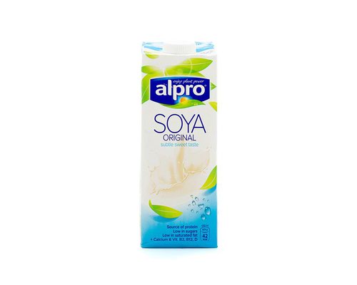 Milk Alpro Original Soya Milk 1 Litre (Pack 8) 499048