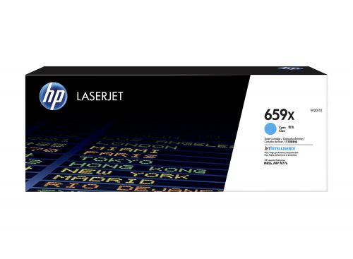 HP 659X Cyan High Yield Toner 29K pages for HP LaserJet Enterprise MFP M776 / M856 - W2011X