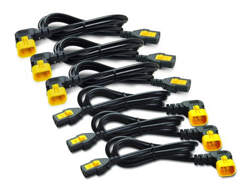 Cables & Adaptors 1.2m C13 to C14 90 Degree Power Cord x6