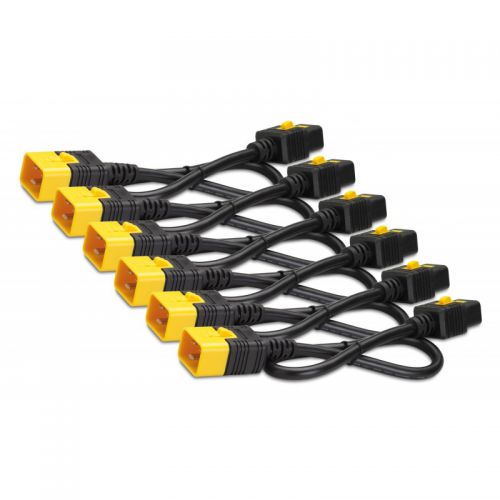 1.2m Locking C19 to C20 Power Cables x6