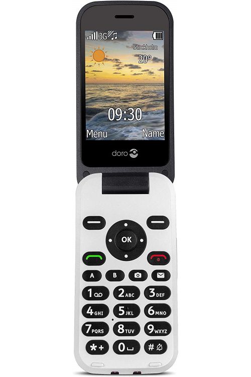 Doro 6620 Black White Mobile Phone