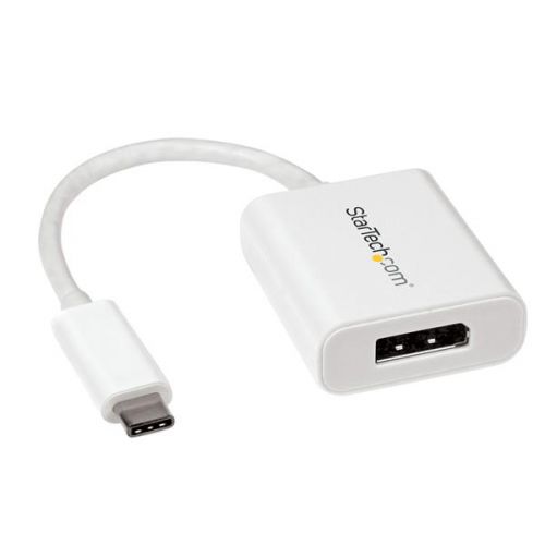 StarTech.com+USB+C+to+DP+Adapter+4K+60Hz+White