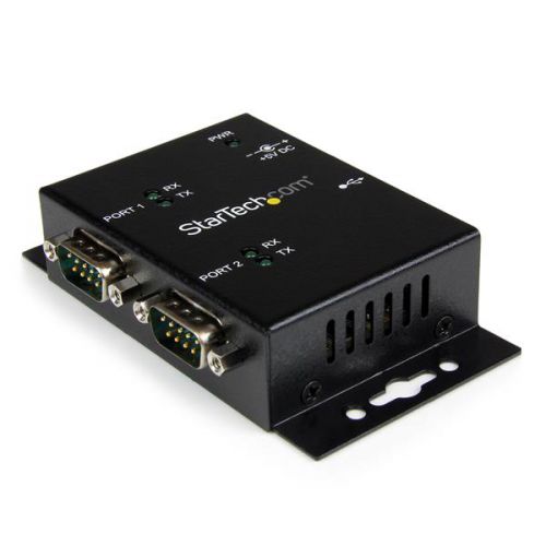 StarTech.com+2PT+Ind+Mount+USB+to+Serial+Adapter+Hub