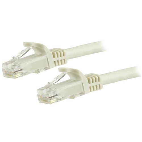StarTech.com 3m White GB Snagless RJ45 UTP Cat6 Cable