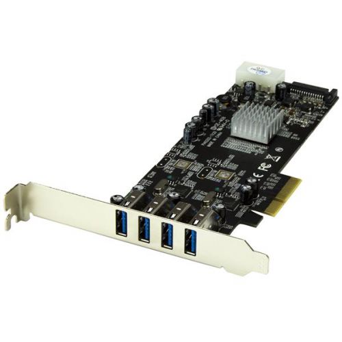 StarTech.com 4PT PCIe USB3 Card Adapter UASP SATA LP4