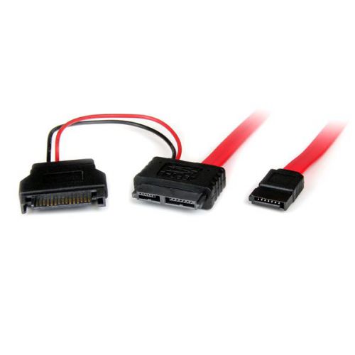 Cables / Leads / Plugs / Fuses 0.5m Slimline SATA F to SATA Cable