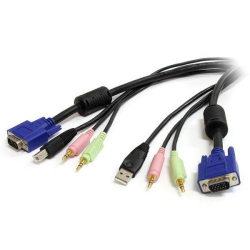StarTech.com 10ft 4in1 USB VGA KVM Audio Cable