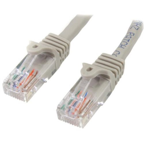 0.5m Grey Snagless Cat5e Patch Cable